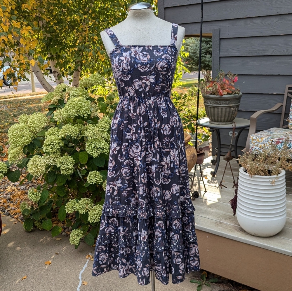 ROAN & RYAN floral sundress maxi dress XS